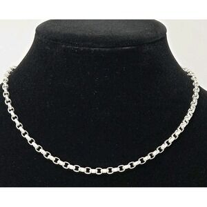 Sterling SILVER 925 Rolo Link Chain 18" 3mm 22.95g